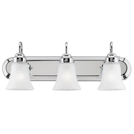 Westinghouse Westinghouse 6652200 Three Light Indoor Wall Fixture; Chrome 6652200
